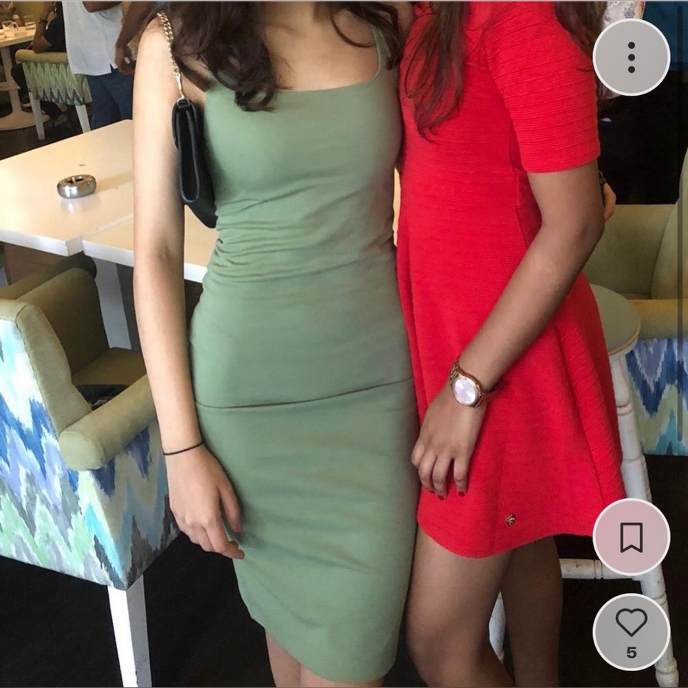 Zara green body on dress